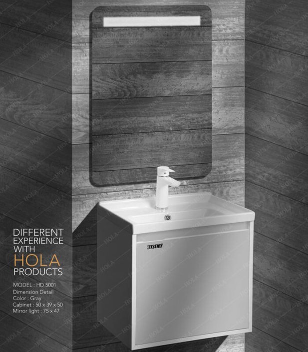 hd5001-gray کابینت روشویی هلا مدل HD5001 رنگ طوسی